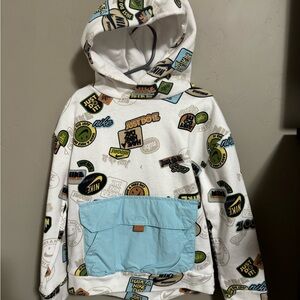 Nike Kids' Graphic Hoodie with Blue Pocket